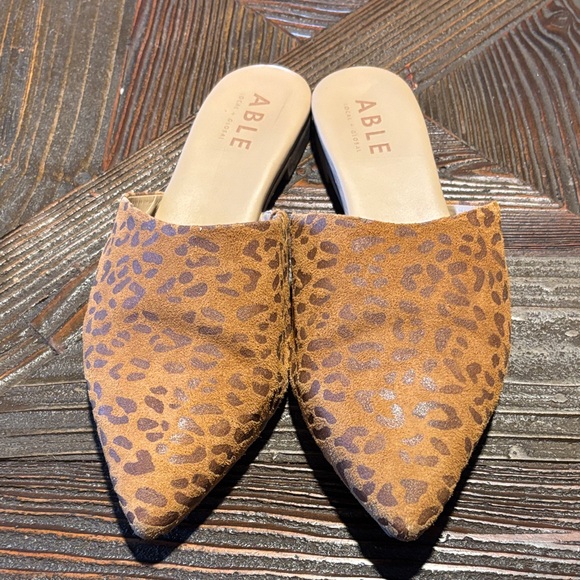 Able Women's Brown Leopard Mules - Picture 13 of 13